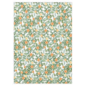 Peach Peony Roos Floral Wedding Tafelkleed (Voorkant)