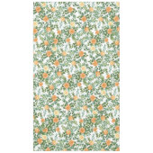 Peach Peony Roos Floral Wedding Tafelkleed (Voorkant)