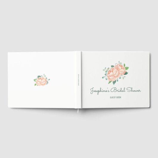 Peach Peony Vrijgezellenfeest Gastenboek (Volledig)