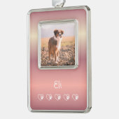 Peach Pet Photo Ornament - Framed, Holiday  (Links)