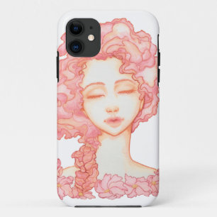 Peach Petal Bloom iPhone5S hoesje