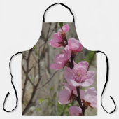Peach petal flower apron schort (Voorkant)