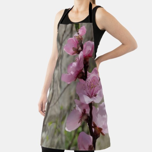 Peach petal flower apron schort (Insitu)