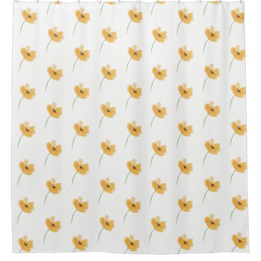 Peach Petal Shower Curtain Douchegordijn (Voorkant)