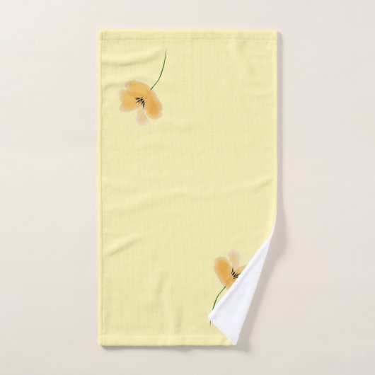 Peach Petal Towel Set Bad Handdoek (Handdoek)