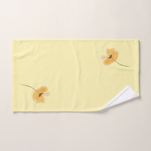 Peach Petal Towel Set Bad Handdoek (Handdoek)