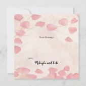 Peach Petals and Cream Dank u Kaarten (Achterkant)