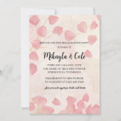 Peach Petals & Cream Engagement Party Uitnodigen Kaart (Voorkant)