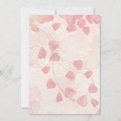 Peach Petals & Cream Engagement Party Uitnodigen Kaart (Achterkant)