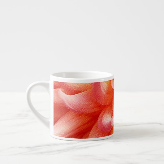 Peach Petals of a Dahlia Espresso Kop (Links)