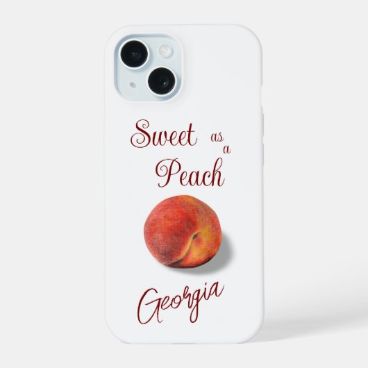 Peach Phone Case iPhone 15 Case (Achterkant)