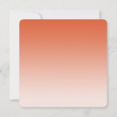 Peach Photo Triple Afstuderen Invitation Kaart (Achterkant)