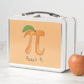 Peach Pi Cute Wiskunde Pi Day Lunch Box (In situ)