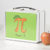 Peach Pi Cute Wiskunde Pi Day Lunch Box (In situ)