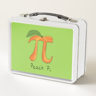 Peach Pi Cute Wiskunde Pi Day Lunch Box