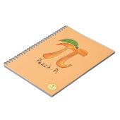 Peach Pi Cute Wiskunde Pi Day Notitieboek (Linkerzijde)