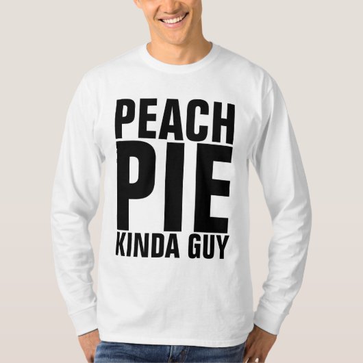 PEACH PIE GUY MANNEN T-SHIRTS (Voorkant)