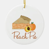 Peach Pie Keramisch Ornament (Voorkant)