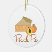 Peach Pie Keramisch Ornament (Links)