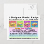 Peach Pie Martini Recipe Kaart Briefkaart (Voorkant / Achterkant)