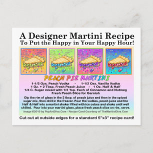 Peach Pie Martini Recipe Kaart Briefkaart
