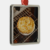 Peach Pie Metalen Ornament (Rechts)