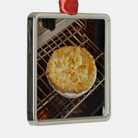 Peach Pie Metalen Ornament (Rechts)
