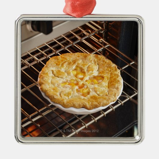 Peach Pie Metalen Ornament (Voorkant)