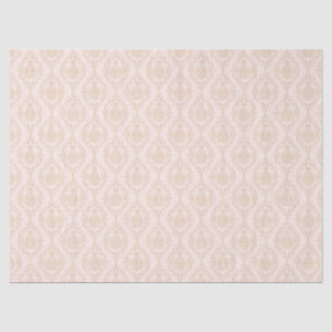 Peach Pineapple Damask-decoupage Tissuepapier