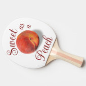 Peach Ping Pong Paddle Tafeltennisbatje (Zijkant)