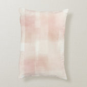 Peach Pink Cream Stripes Accent Kussen (Achterkant (Verticaal))
