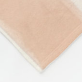  Peach Pink Cream Stripes Fleece Deken (Hoek)