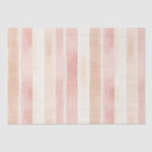  Peach Pink Cream Stripes Tissuepapier (Voorkant)