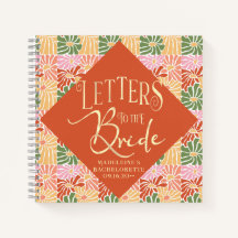 Peach Pink Groovy Bloemen Abstract