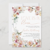  Peach Pink Love is in het Vrijgezellenfeest Bloom Kaart (Voorkant)