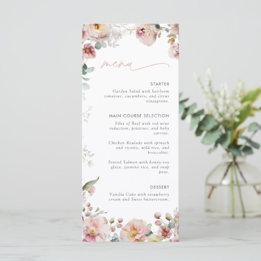  Peach Pink Love is in het Vrijgezellenfeest Bloom Menu (Staand voorkant)