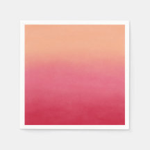 Peach Pink Ombre Abstracte kunstschilderkunst