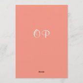 Peach Pink Pine Branch Surprise 60th Birthday Kaart (Achterkant)