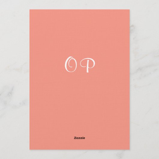 Peach Pink Pine Branch Surprise 60th Birthday Kaart (Achterkant)