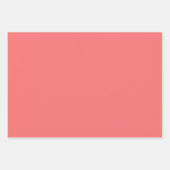 Peach Pink Retro Abstracte Patronen Inpakpapier Vel (Voorkant 2)