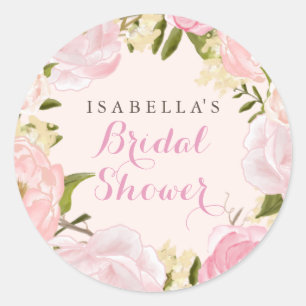 Peach Pink Spring Roos Vrijgezellenfeest Sticker