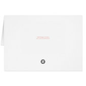 Peach Pink White Floral Lijst bruiloft dank u (Achterkant Horizontaal)