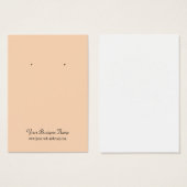 Peach Plain Simple Custom Oorsprongskaart Visitekaartjes (Voorkant /achterkant)