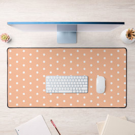 Peach Polka Dot Bureaumat