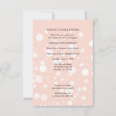 Peach Polka Dot Custom Photo Graduate Graduation (Achterkant)