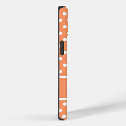 Peach Polka Dots Case-Mate iPhone Case (Achterkant / Rechts)