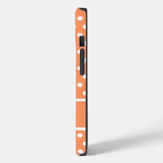 Peach Polka Dots Case-Mate iPhone Case (Achterkant / Links)