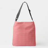 Peach Polka Dots Crossbody Tas (Achterkant)