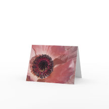 Peach Poppy Blank Notecard