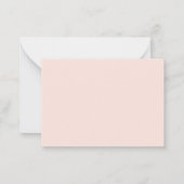 Peach Professional Name Note Cards Notitiekaartje (Achterkant)